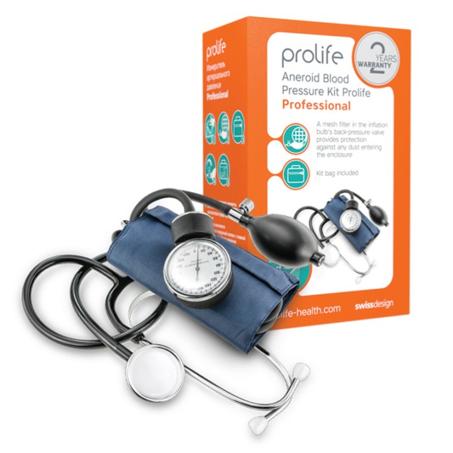 PROLIFE PROFESSIONAL ANEROID BLOOD PRESSURE GAUGE FOR THE UPPER ARM